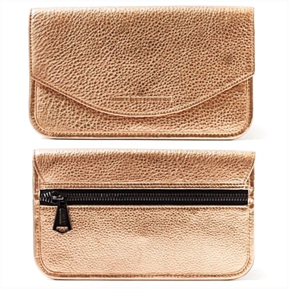 AIMEE KESTENBERG Rose Gold Leather Wallet NWT - Picture 3 of 7